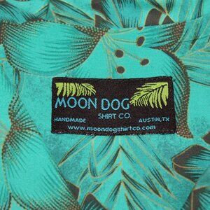 Vacation Dadcore Retro Hawaiian Shirt, SS, Button down, Teal/Black, Men's 2X